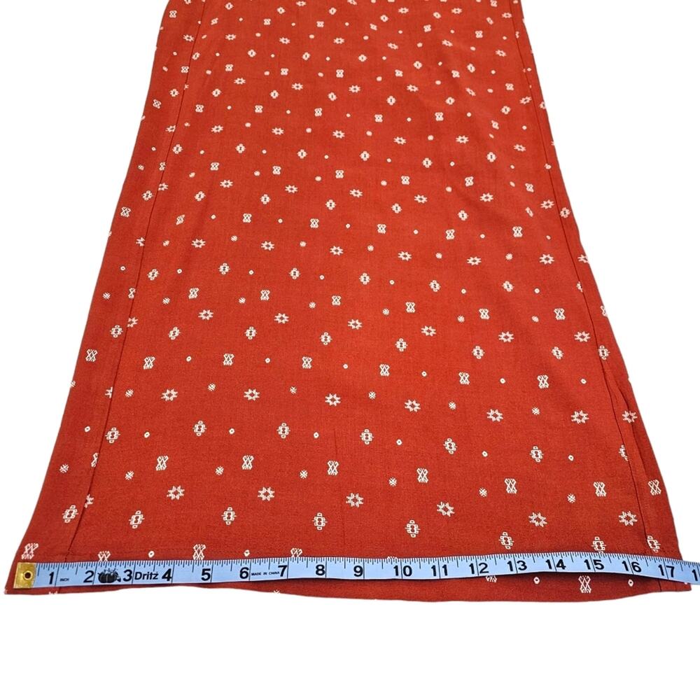 NWT Torrid Wide Leg Pants Womens Size 1X Orange Pull On Palazzo Geometric Print - Picture 13 of 15